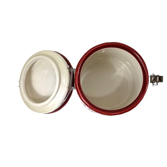 Christmas Holiday “Cheer” Medium Sized Cookie Candy Air Tight Container 59d - Picture 4 of 6